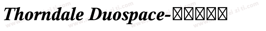 Thorndale Duospace字体转换